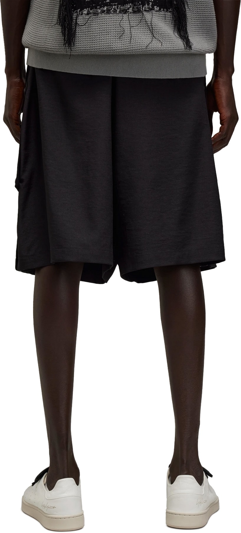 Y-3: Noir Sport Uniform 3-Stripes Shorts Noir - 4