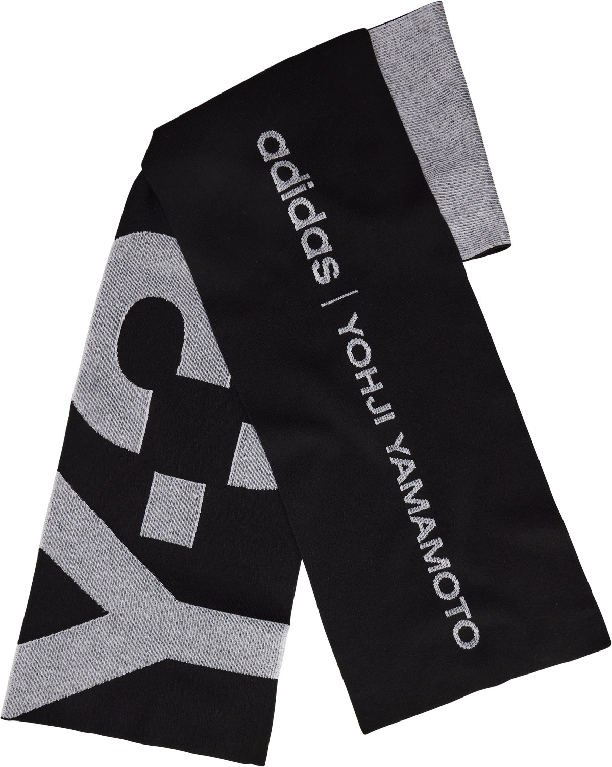 Y-3: Black Classic Logo Scarf - 1