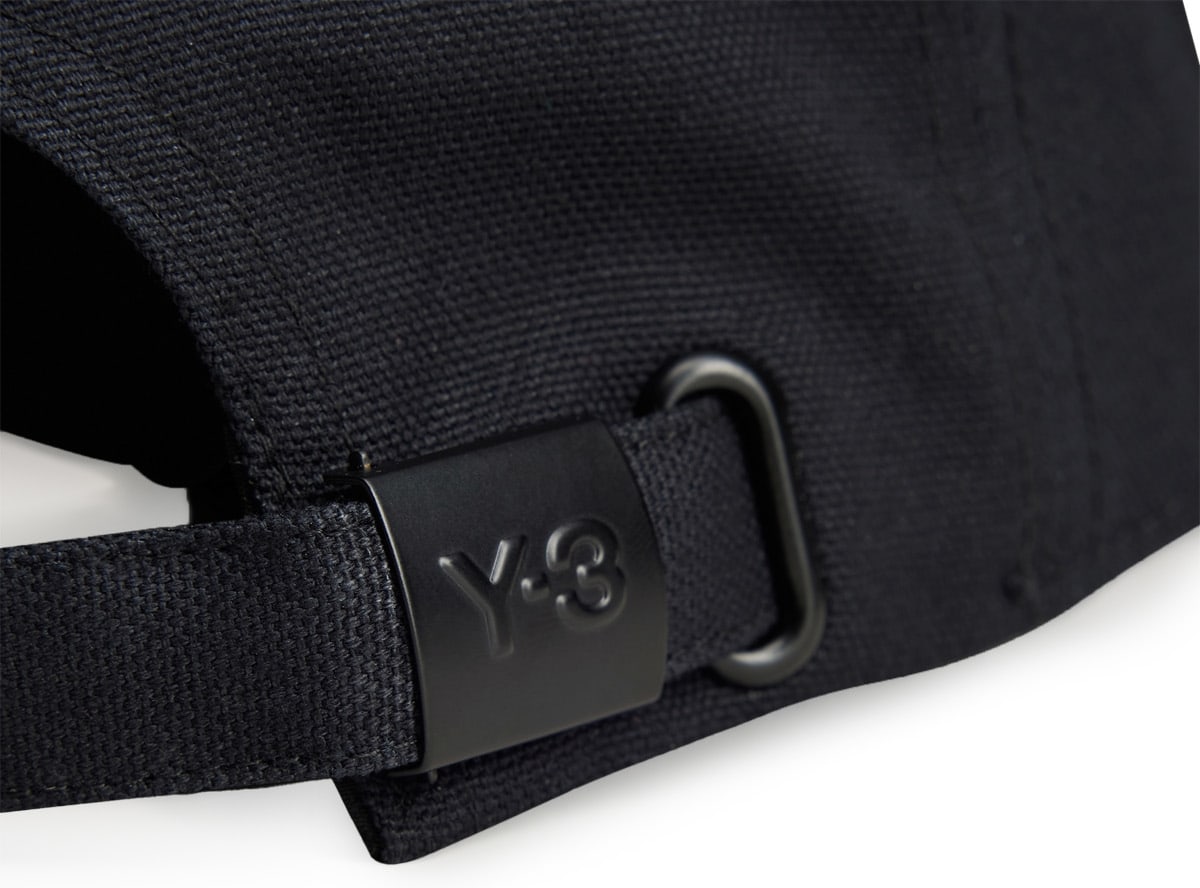 Y-3: Black Logo Cap - 2