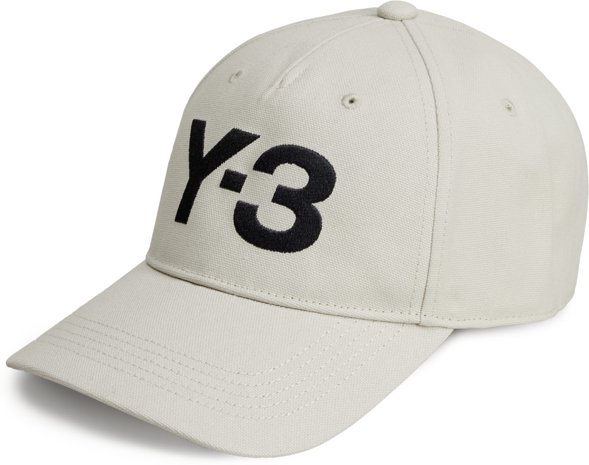 Y-3: White Logo Cap - 1