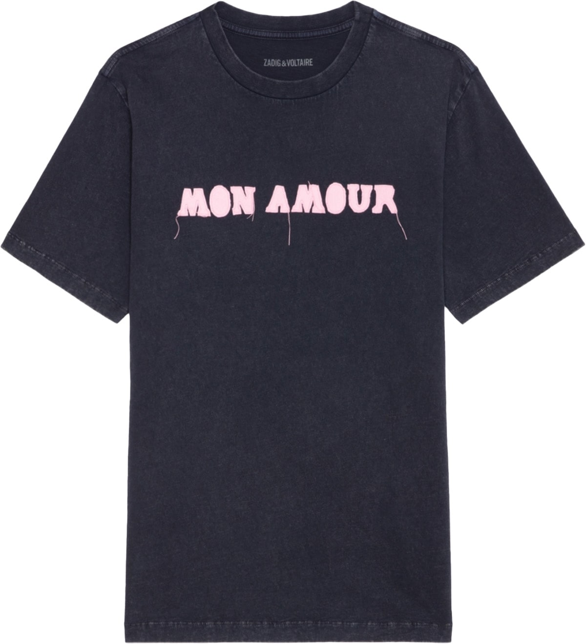 Zadig & Voltaire: Blue Edwin Mon Amour T-Shirt - 1