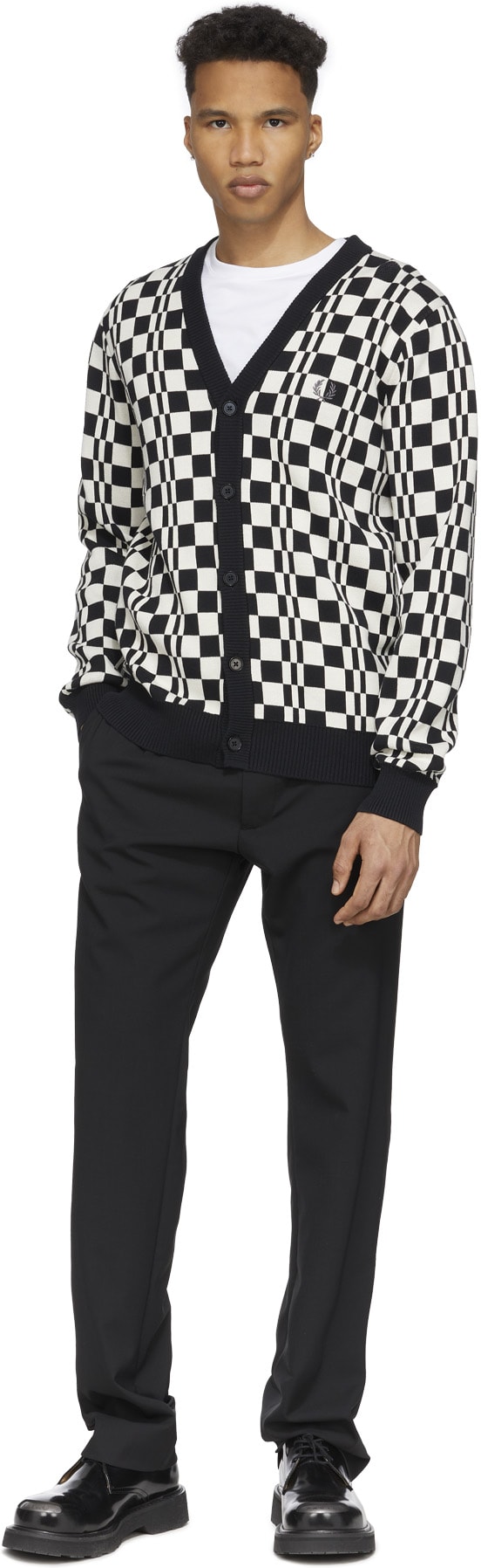 Fred Perry: Multicolores Cardigan Chequerboard Multicolores - 4