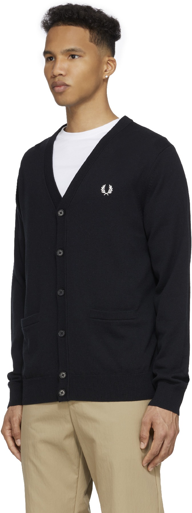 Fred Perry: Noir Cardigan Classique Noir - 2