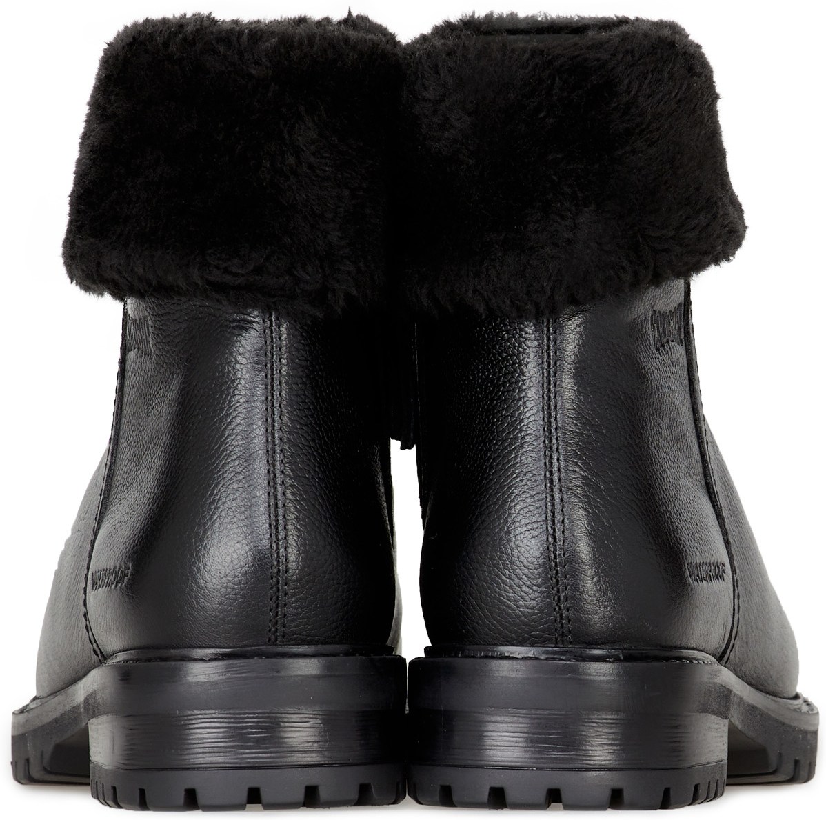 Cougar: Black Kendal Leather Ankle Boots - 5