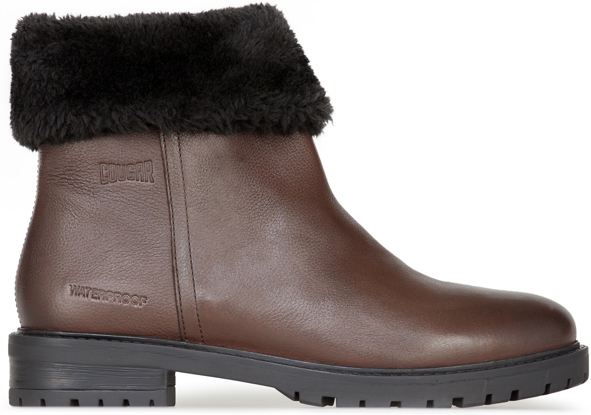 Cougar: Brun Bottes Kendal en Cuir Brun - 1