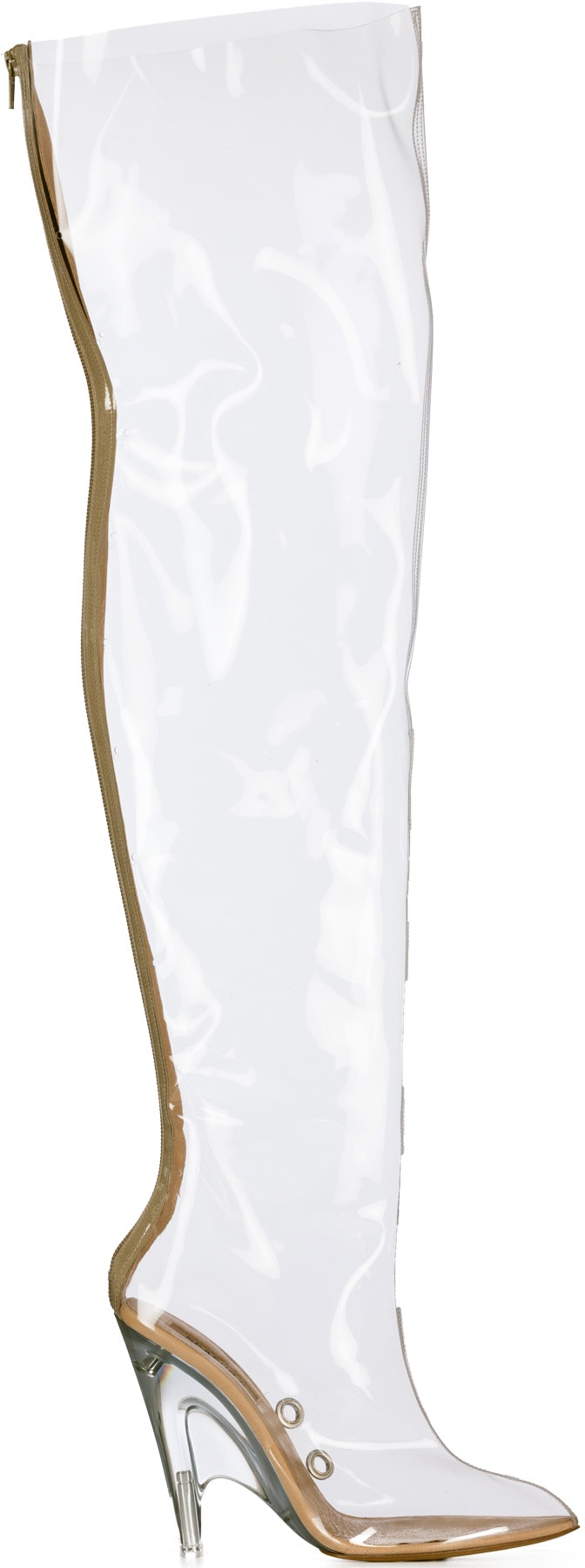YEEZY: White PVC Tubular Boots - 1