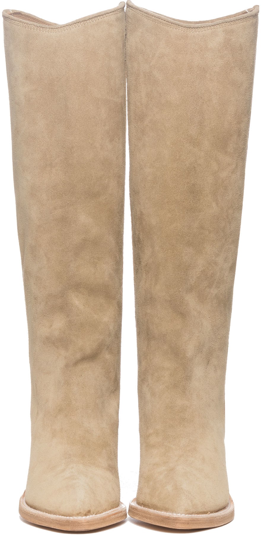 YEEZY: Neutrals Heeled Ankle Boots - 3