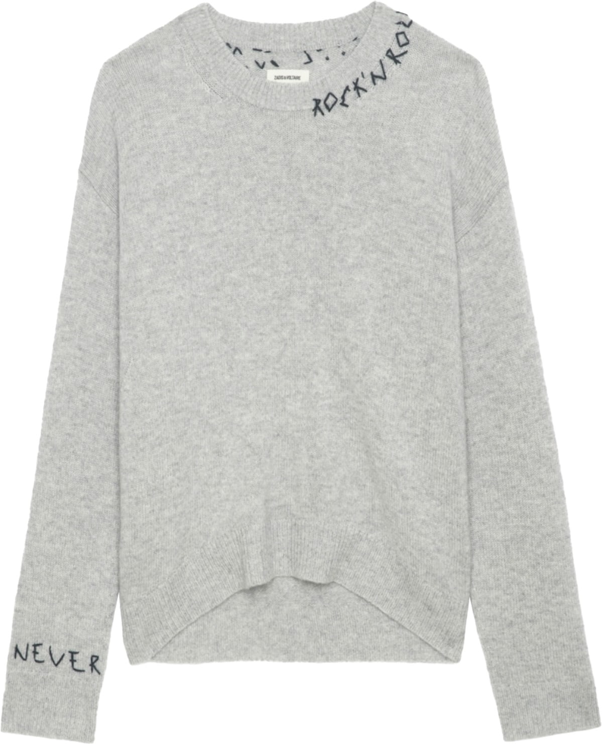 Zadig & Voltaire: Grey Markus Cashmere Sweater - 1