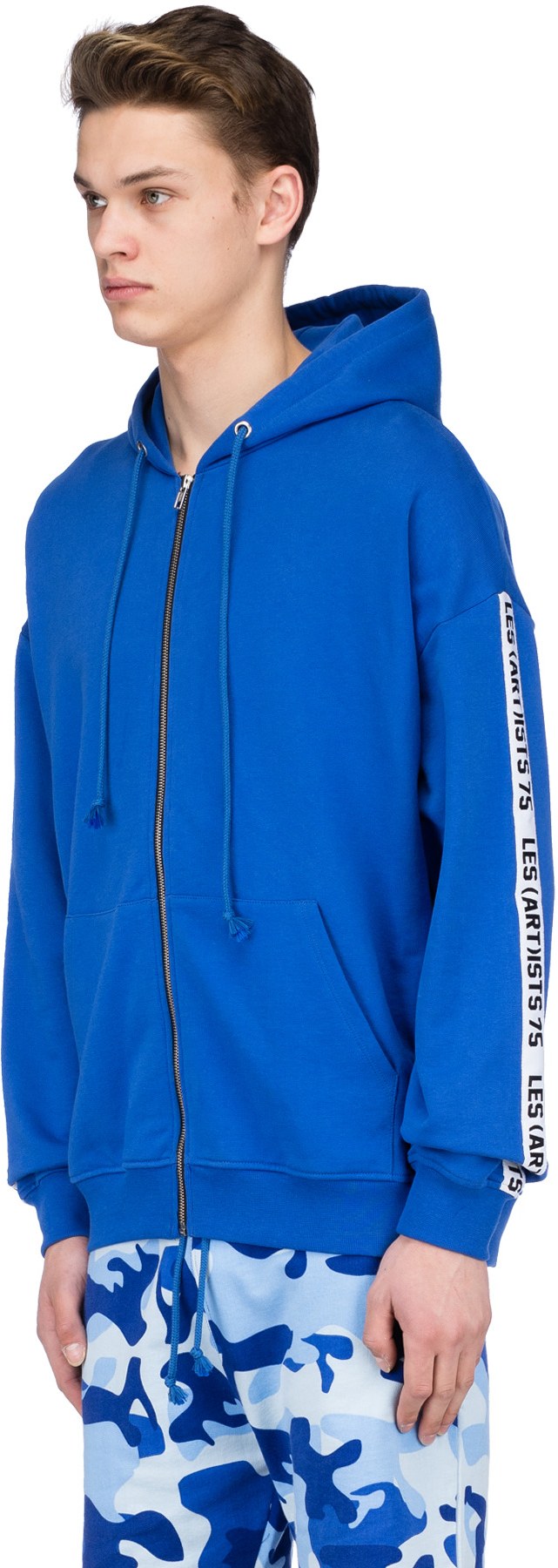 Les (Art)ists: Blue Zanzibar Zip Hoodie - 2