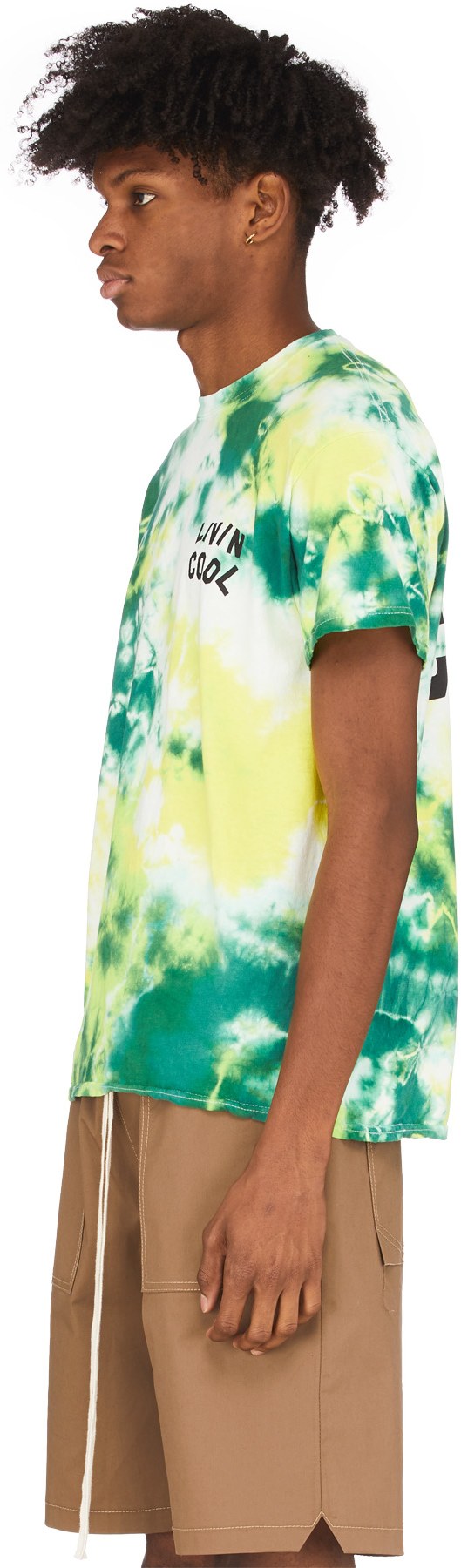 LIVINCOOL: Multicolores T-Shirt Tie-Dye Logo Ondulé Multicolores - 2