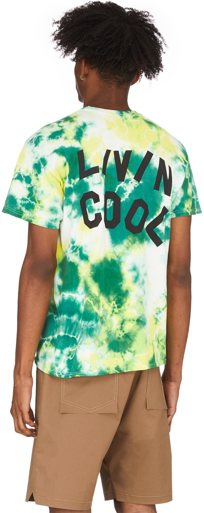 LIVINCOOL: Multicolores T-Shirt Tie-Dye Logo Ondulé Multicolores - 3