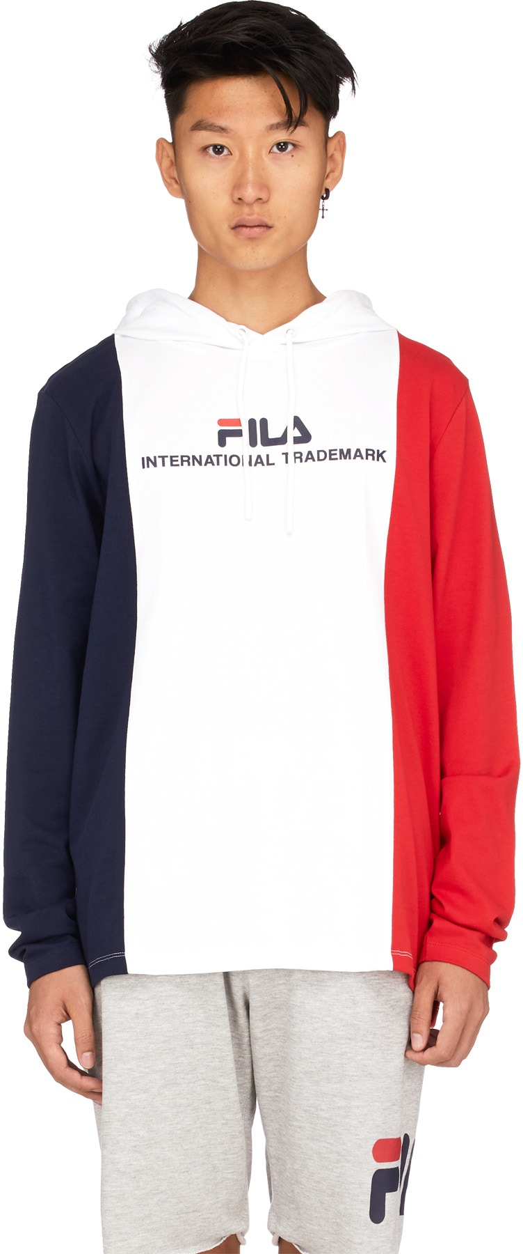 Fila: White Flavio Hoodie - 1