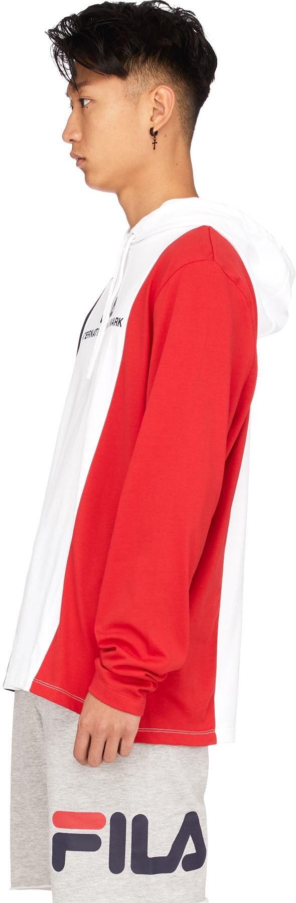 Fila: White Flavio Hooded T-Shirt - 2