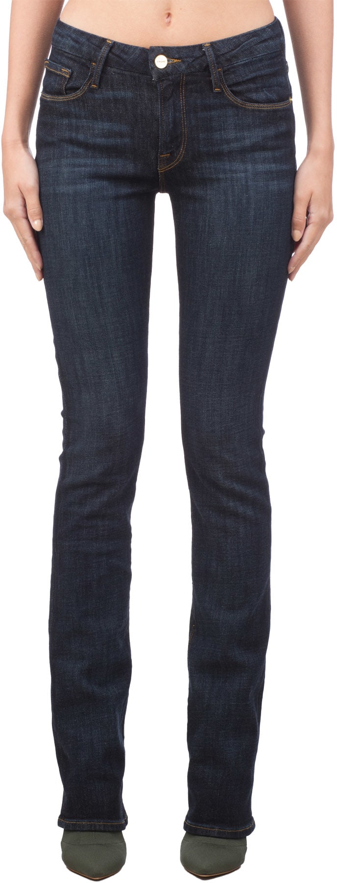 Frame: Bleu Jeans Le Mini Boot Bleu - 1
