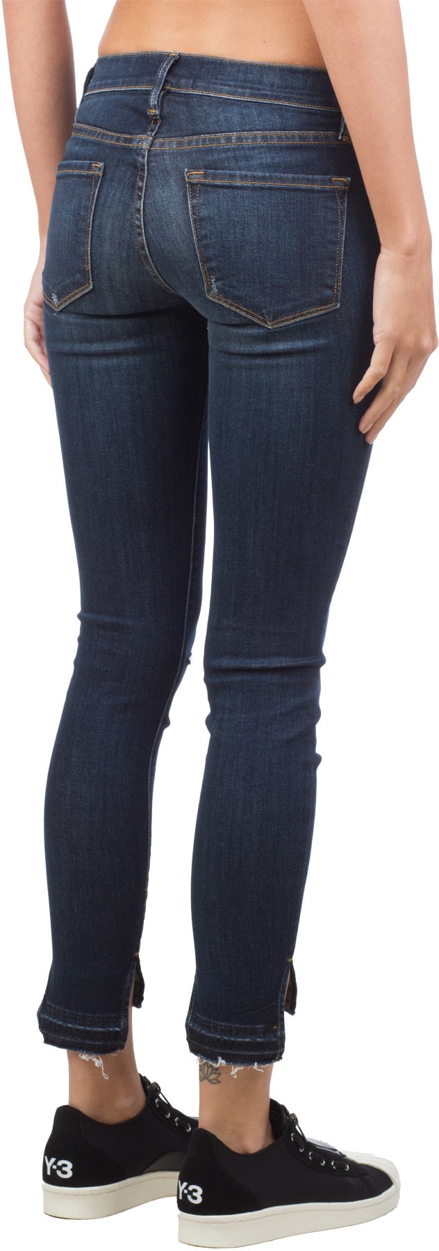 Frame: Bleu Jeans Le Skinny de Jeanna Released Hem Bleu - 3