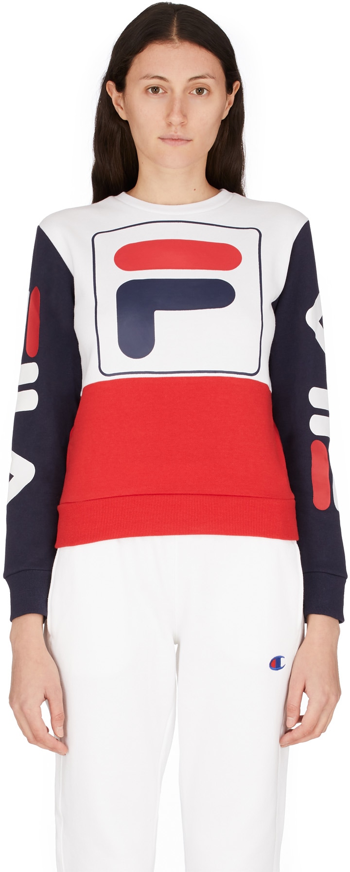 Fila: White Stacey Pullover - 1