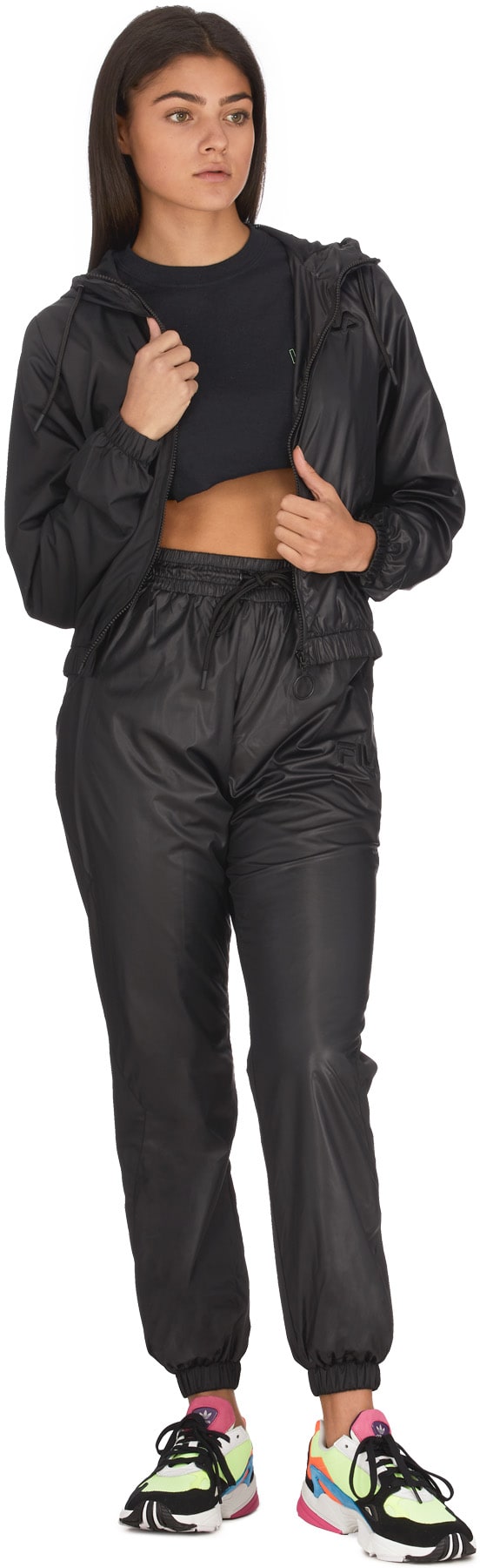 Fila: Black Remi Windpants - 4