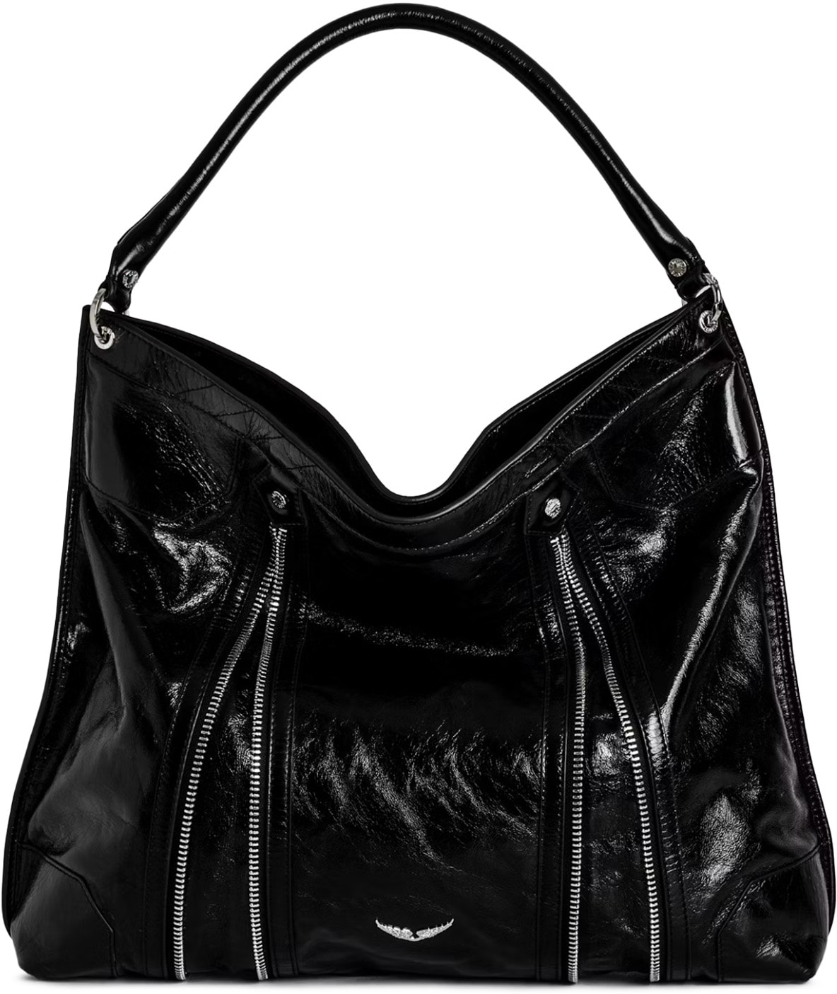 Zadig & Voltaire: Noir Sac hobo Sunny Noir - 3