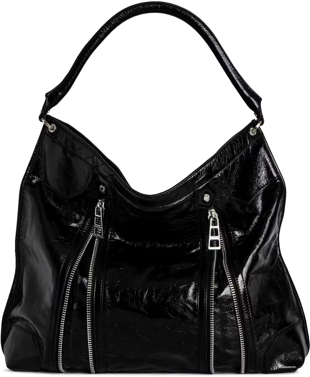 Zadig & Voltaire: Noir Sac hobo Sunny Noir - 4