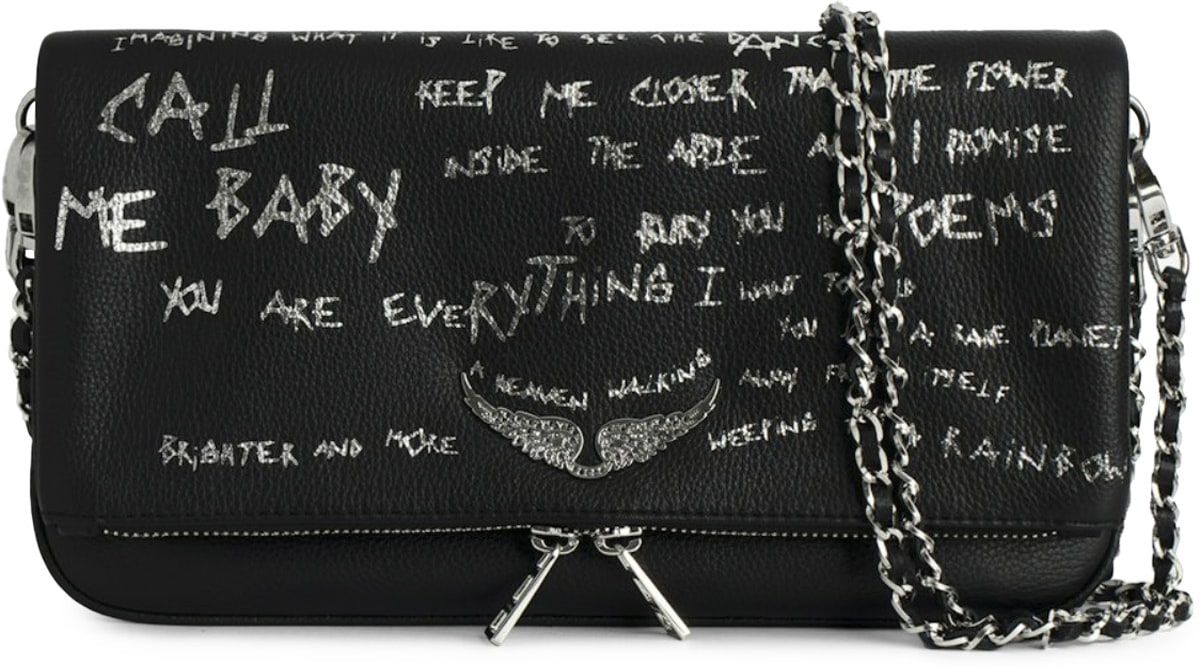 Zadig & Voltaire: Noir Pochette Rock Graffiti Noir - 1