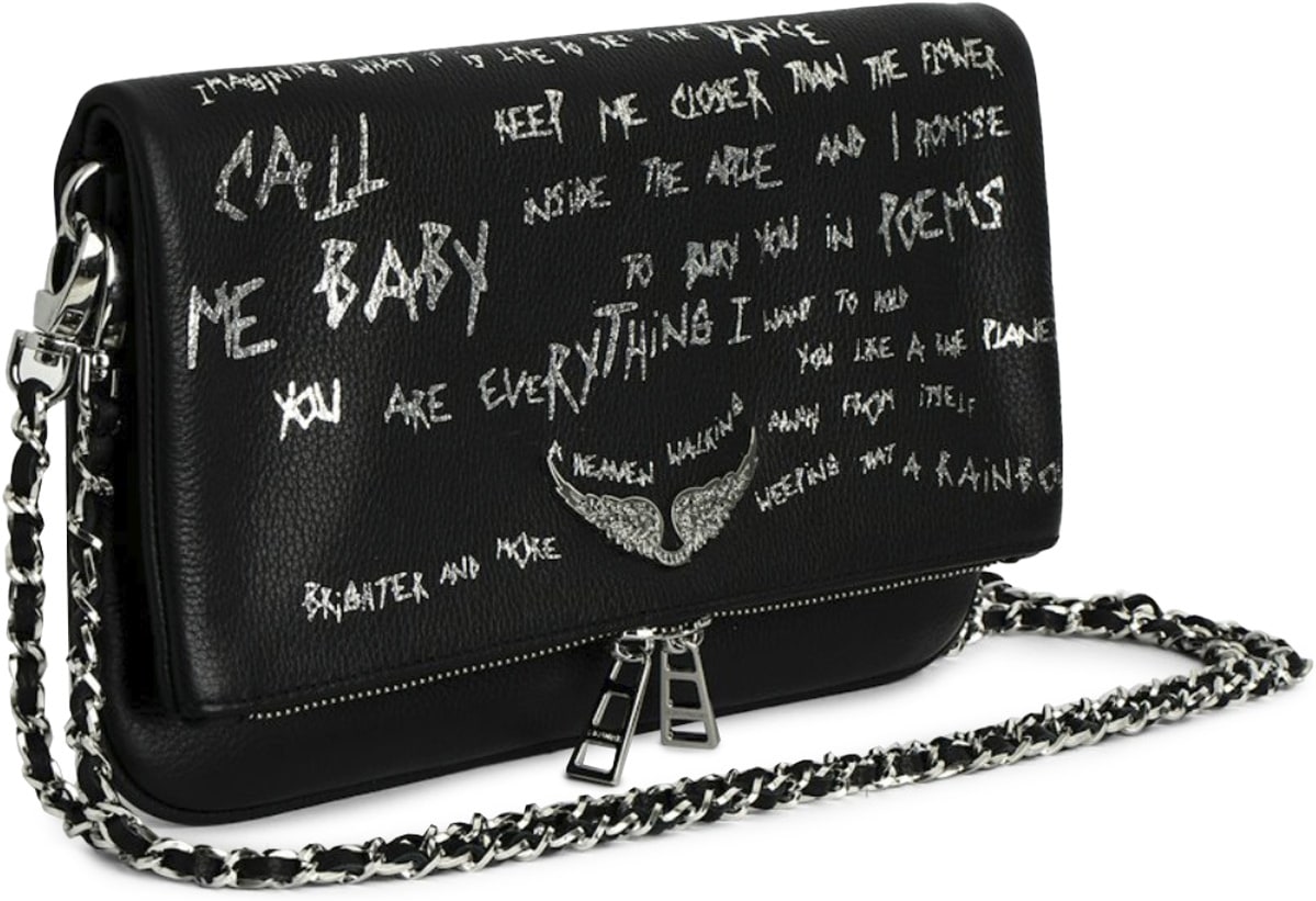 Zadig & Voltaire: Noir Pochette Rock Graffiti Noir - 2