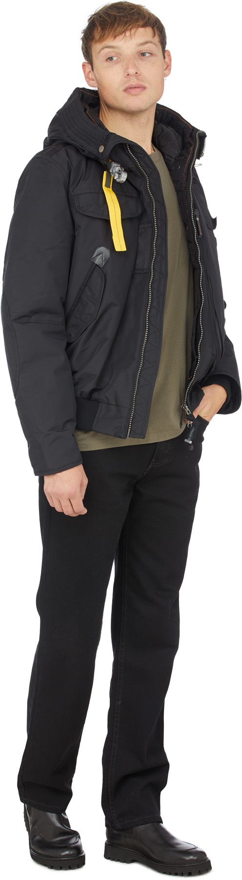 Parajumpers: Noir Blouson Aviateur Gobi Base Noir - 4