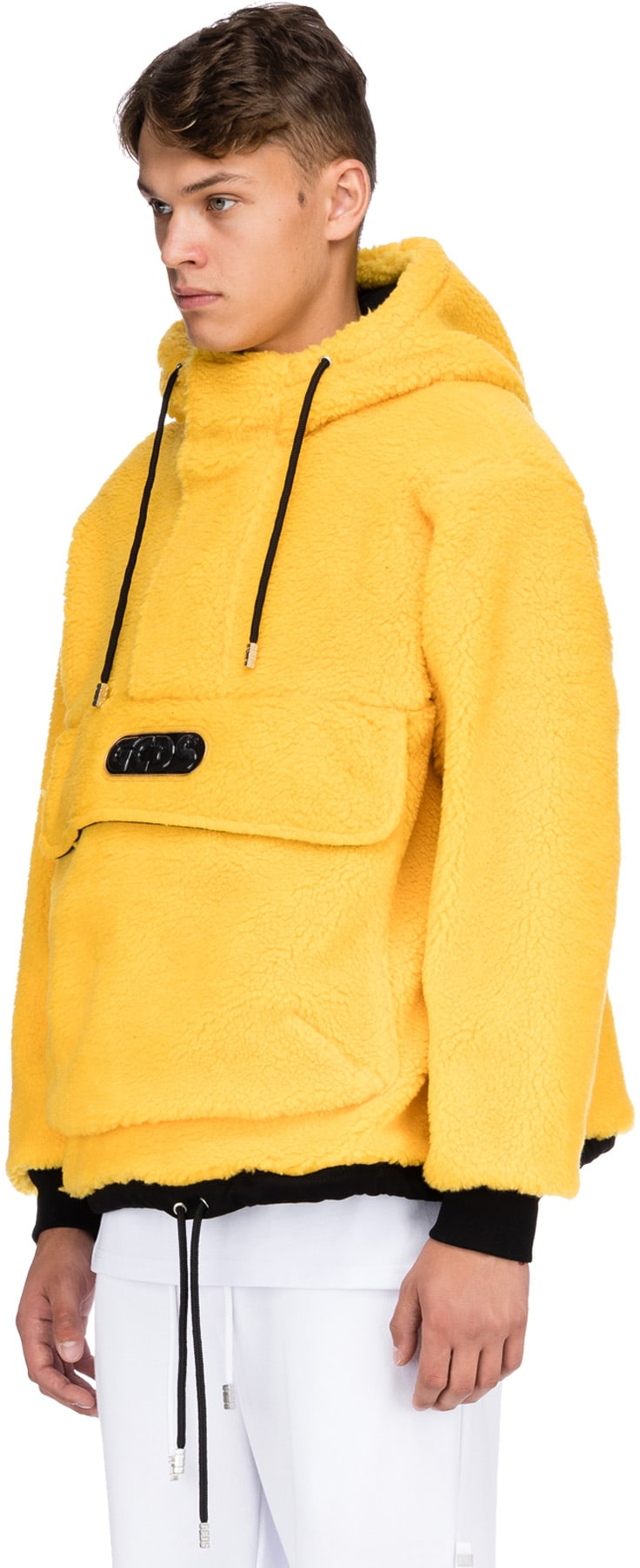 GCDS: Yellow Macro Logo Pocket Anorak - 2