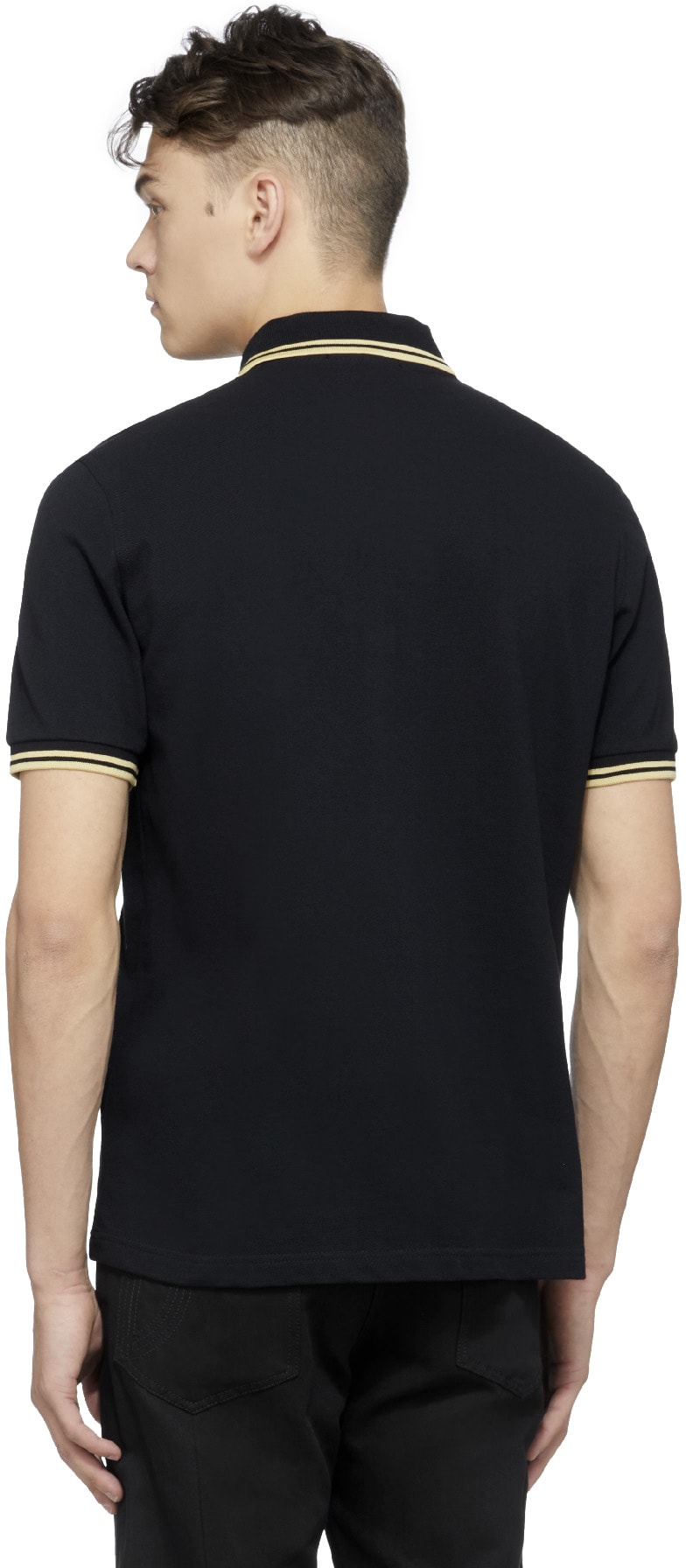 Fred Perry: Noir Polo Twin Tipped Noir - 3