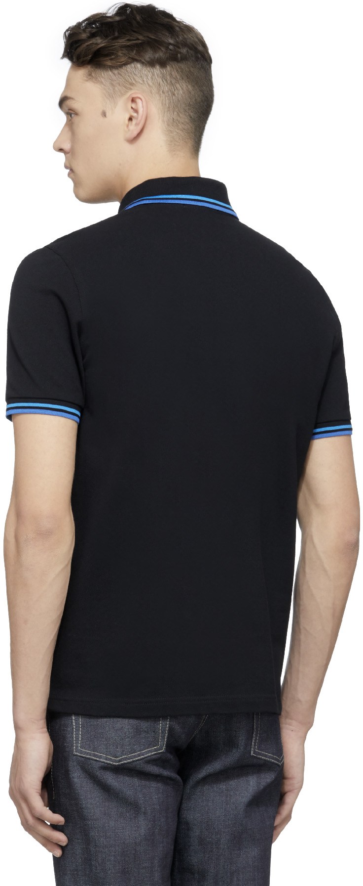 Fred Perry: Bleu Polo Twin Tipped Bleu - 3