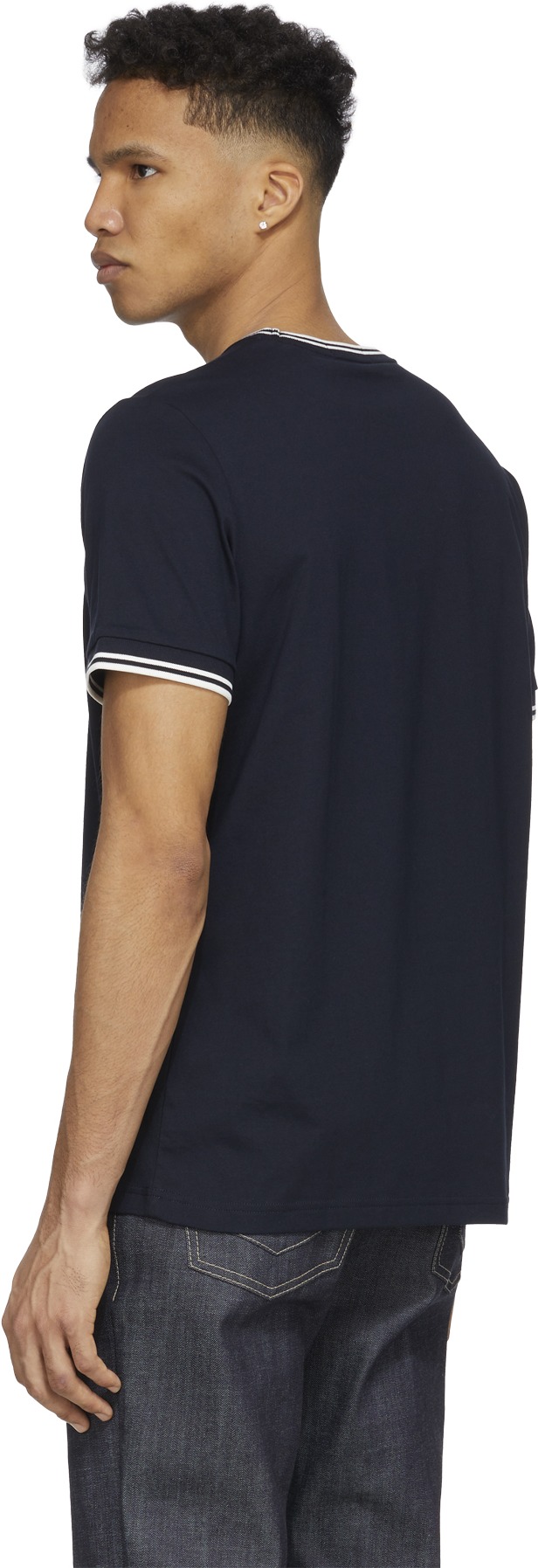 Fred Perry: Bleu T-Shirt Twin Tipped Bleu - 3