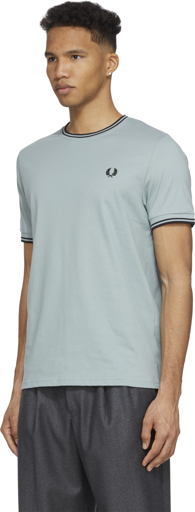 Fred Perry: Bleu T-Shirt Twin Tipped Bleu - 2