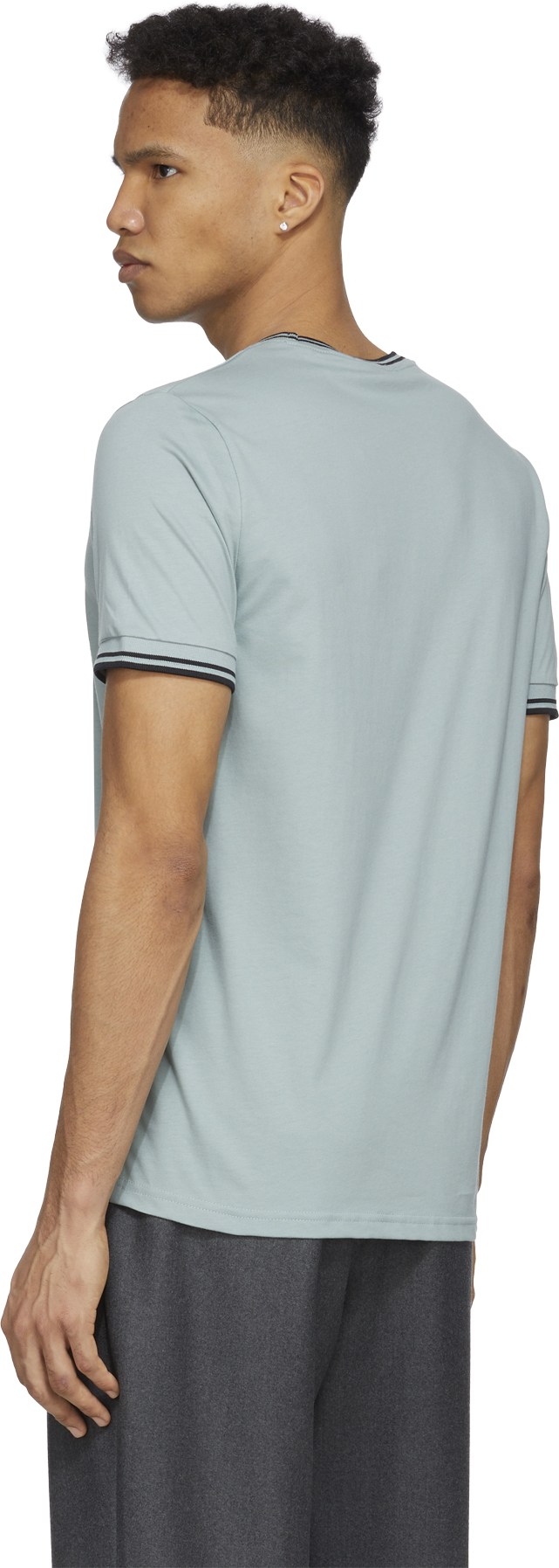Fred Perry: Blue Twin Tipped T-Shirt - 3