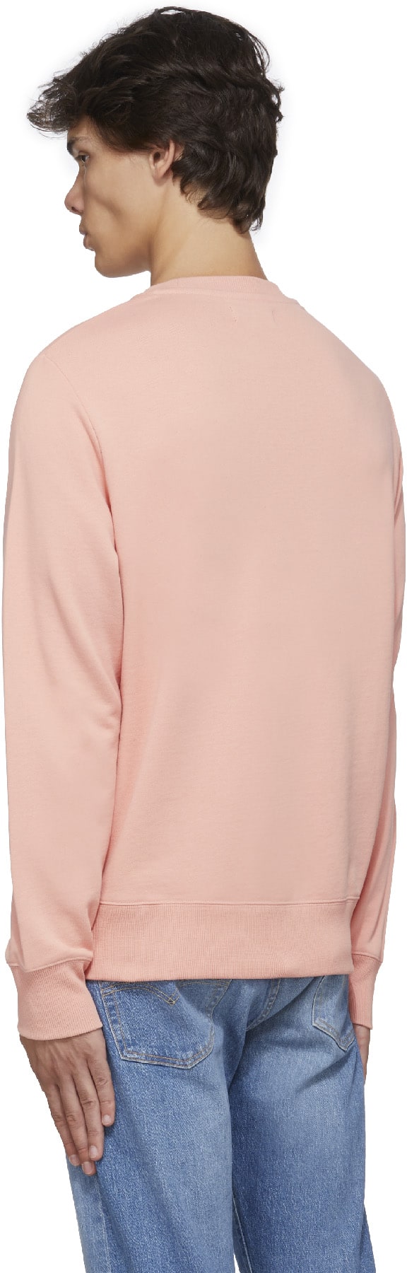 Fred Perry: Pink Embroidered Crew Sweater - 3