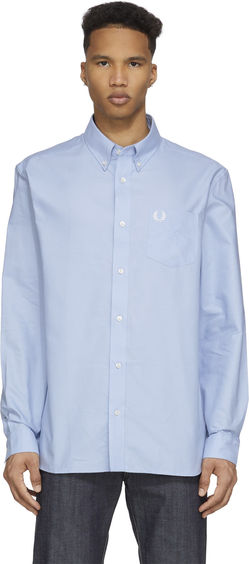 Fred Perry: Bleu Chemise Oxford Bleu - 1