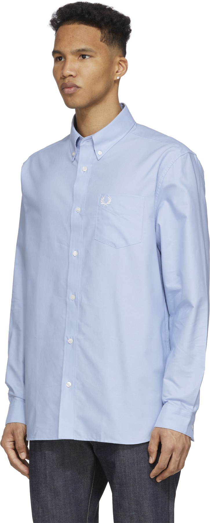 Fred Perry: Bleu Chemise Oxford Bleu - 2