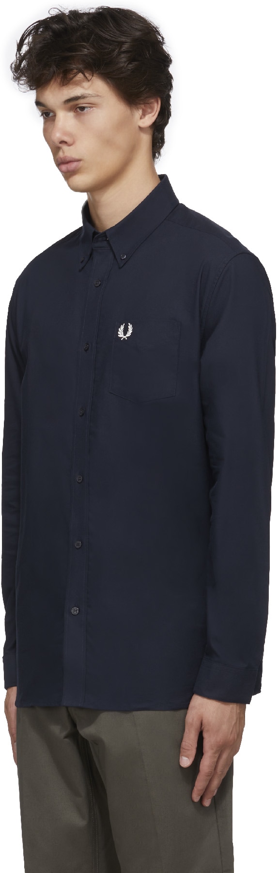 Fred Perry: Bleu Chemise Oxford Bleu - 2