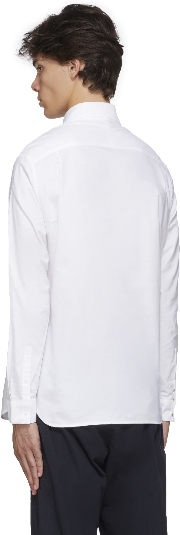 Fred Perry: Blanc Chemise Oxford Blanc - 3