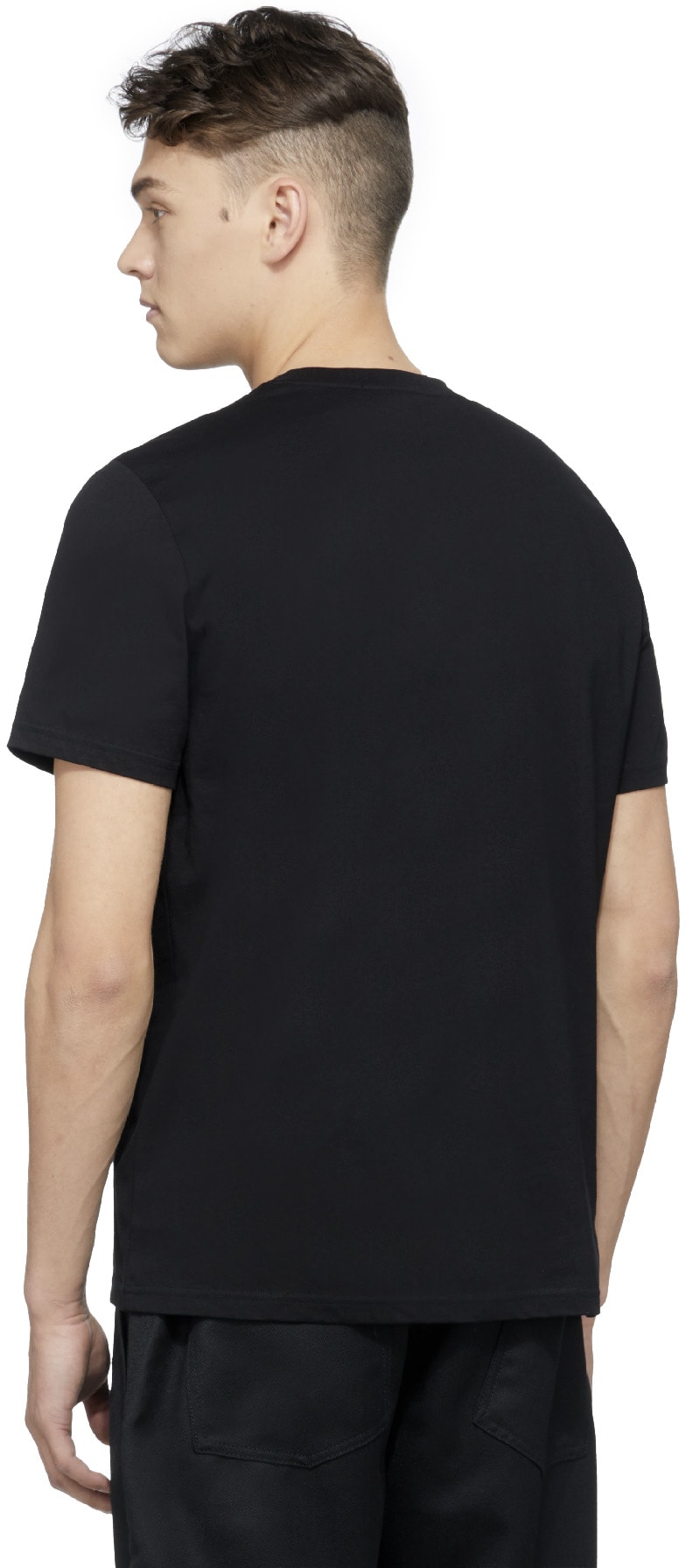 Fred Perry: Black Embroidered Logo T-Shirt - 3