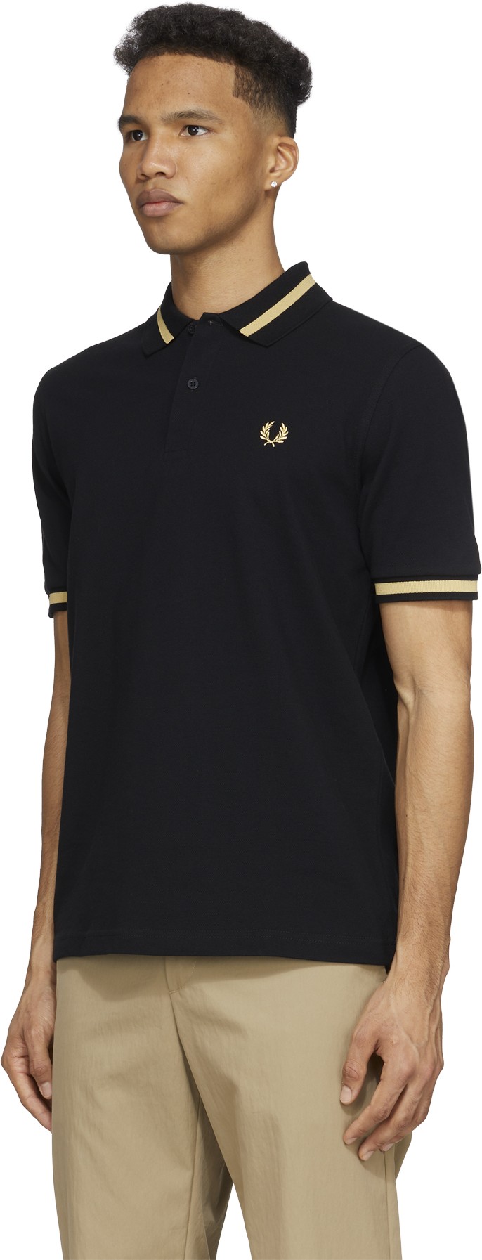 Fred Perry: Black M2 Single Tipped Polo Shirt - 2