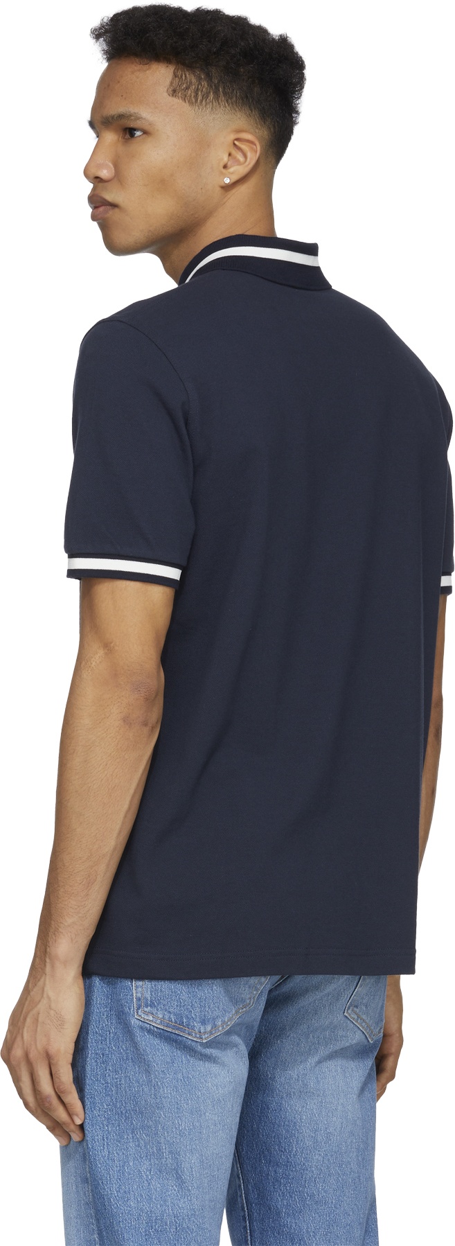 Fred Perry: Blue M2 Single Tipped Polo Shirt - 3