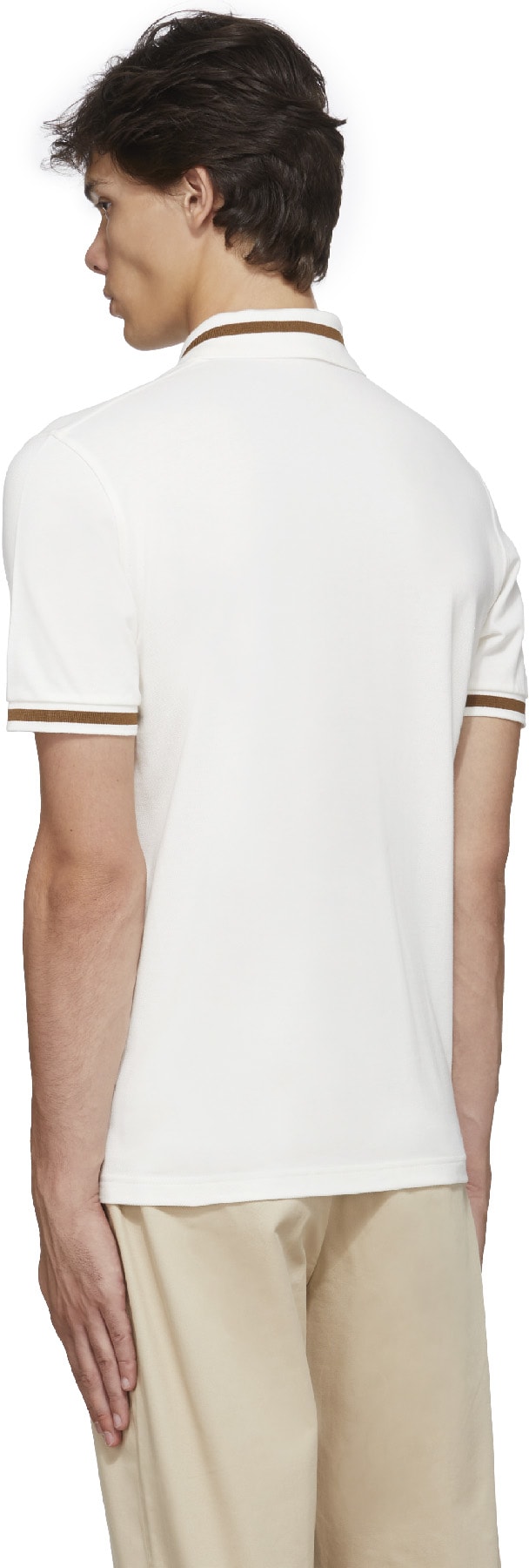 Fred Perry: Blanc Polo Single Tipped Blanc - 3