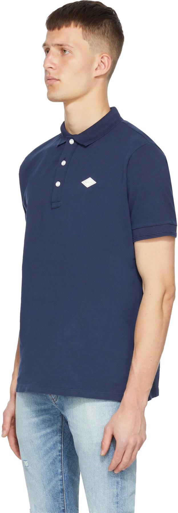 REPLAY: Blue Logo Polo Shirt - 2