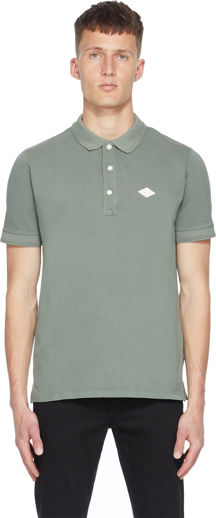 REPLAY: Green Logo Polo Shirt - 1