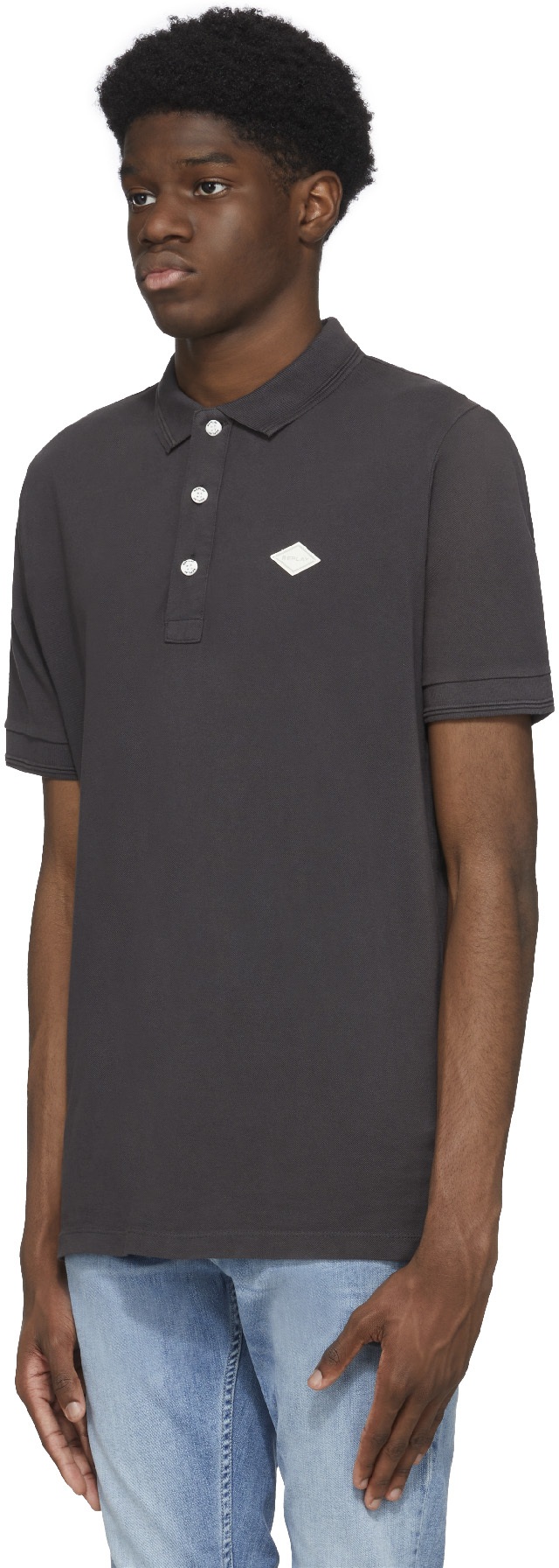 REPLAY: Black Logo Polo Shirt - 2