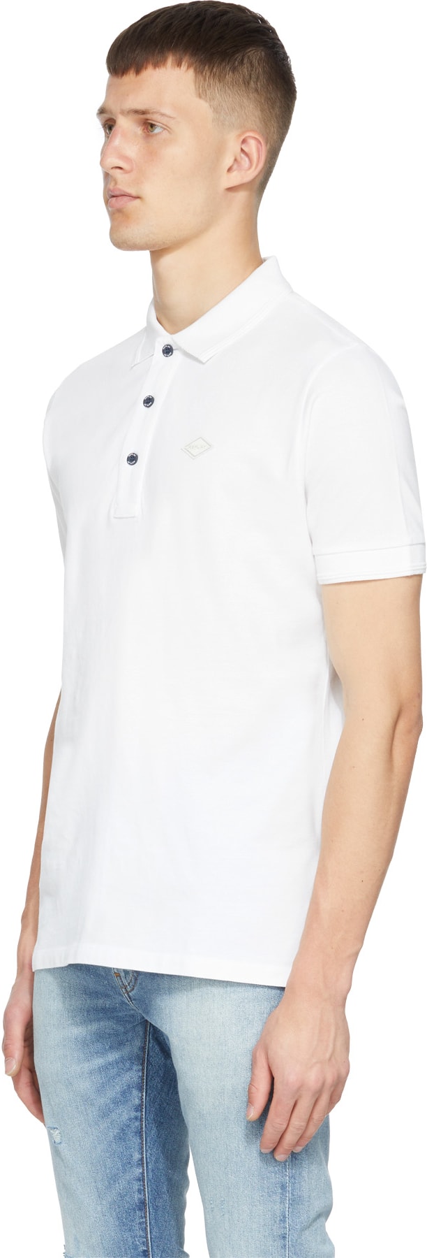 REPLAY: White Logo Polo Shirt - 2