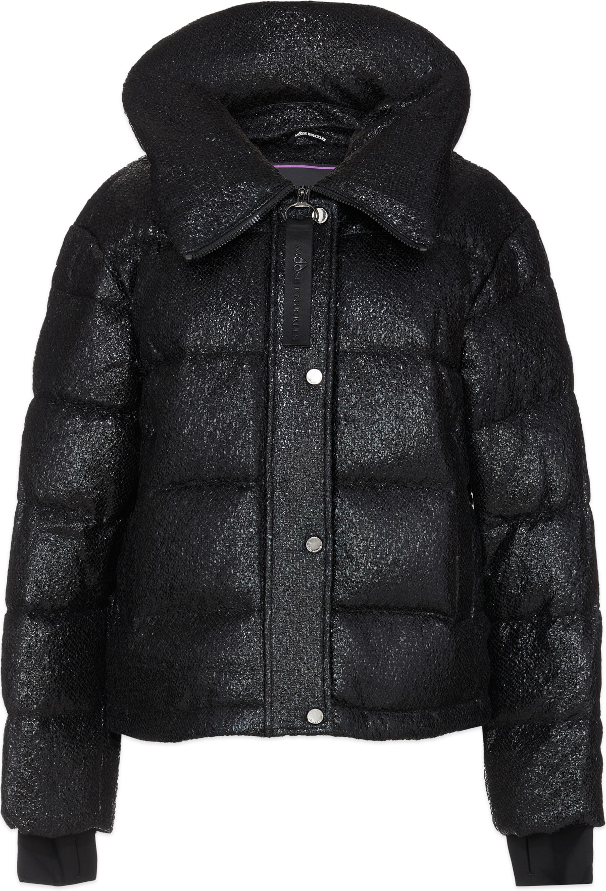 Moose Knuckles: Black Gilley Puffer Jacket - 1