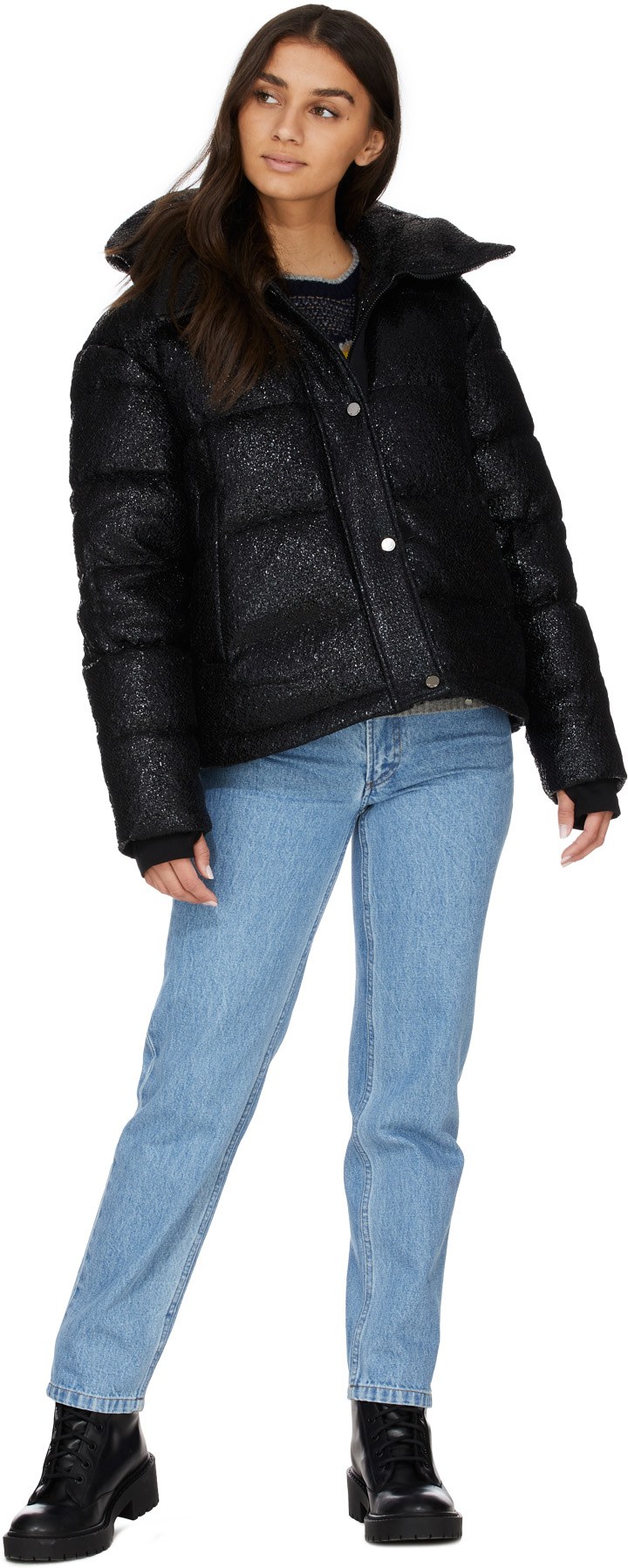 Moose Knuckles: Black Gilley Puffer Jacket - 5