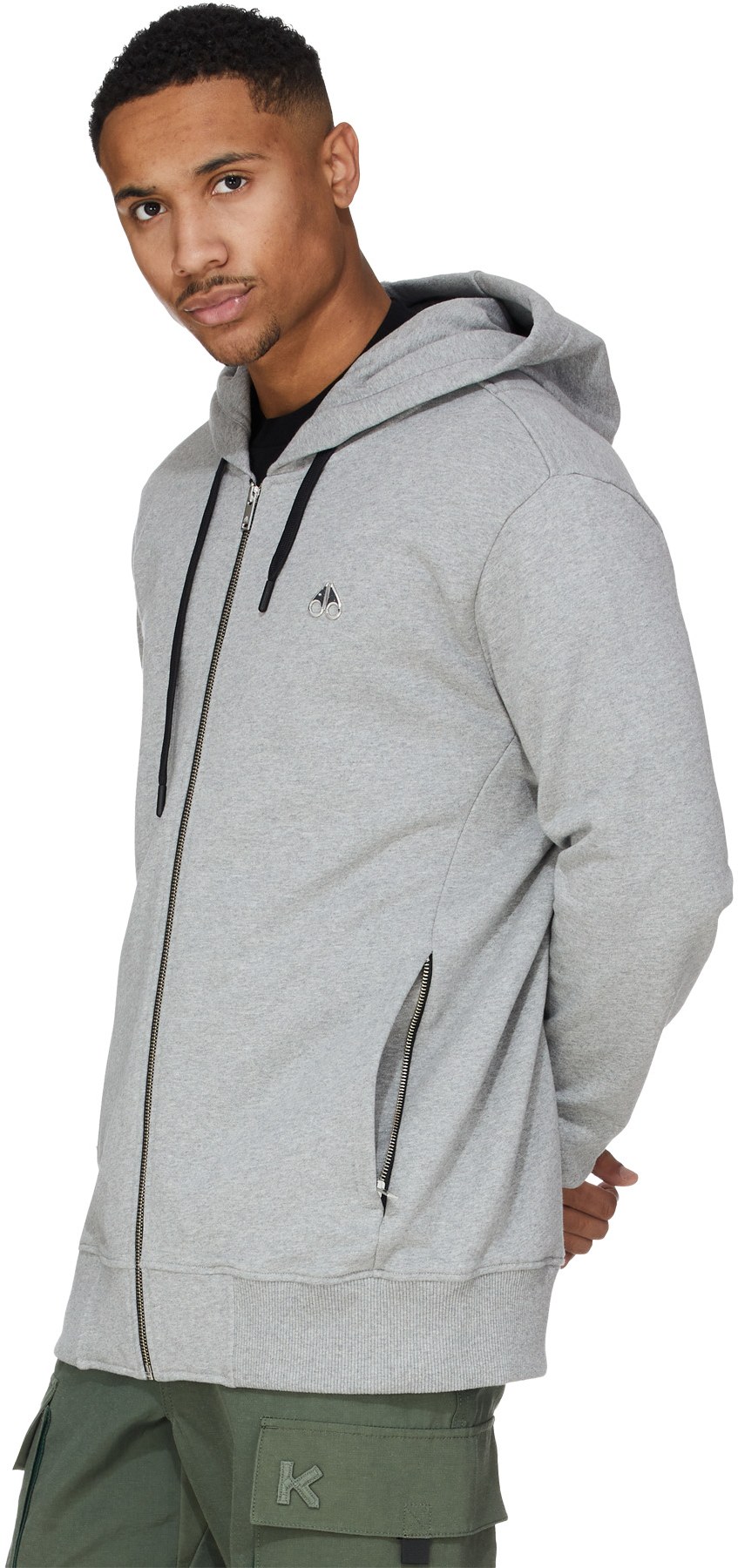 Moose Knuckles: Grey Trefford Hoodie - 3