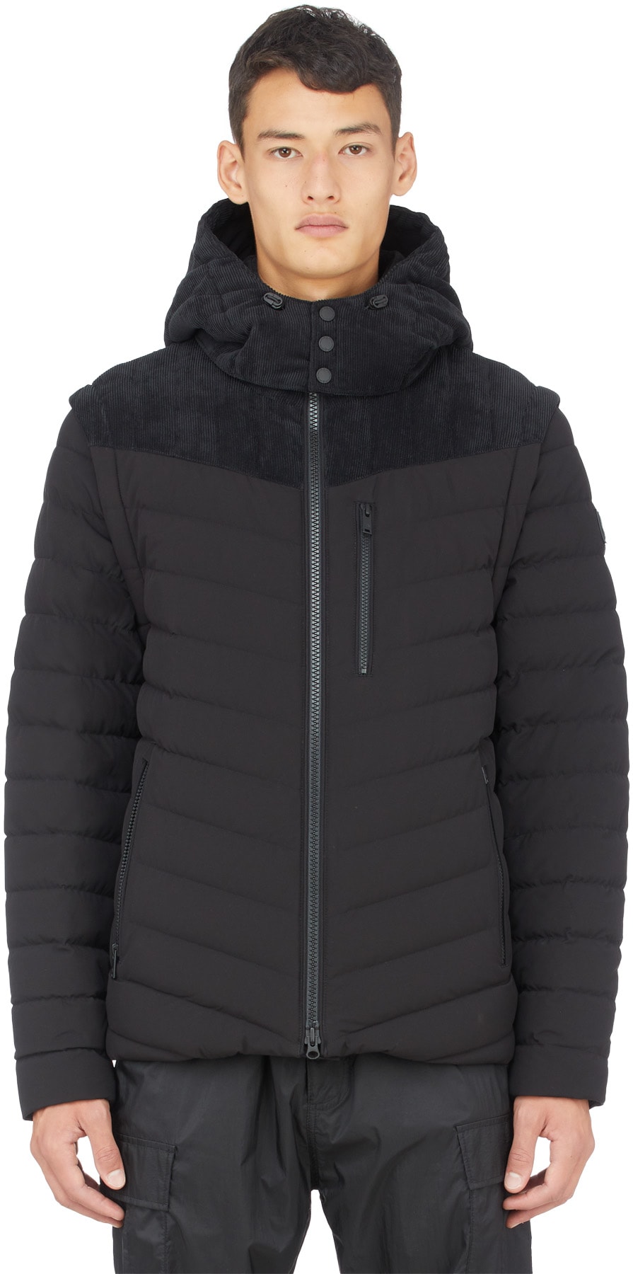 Moose Knuckles: Noir Manteau Muskeg Noir - 1