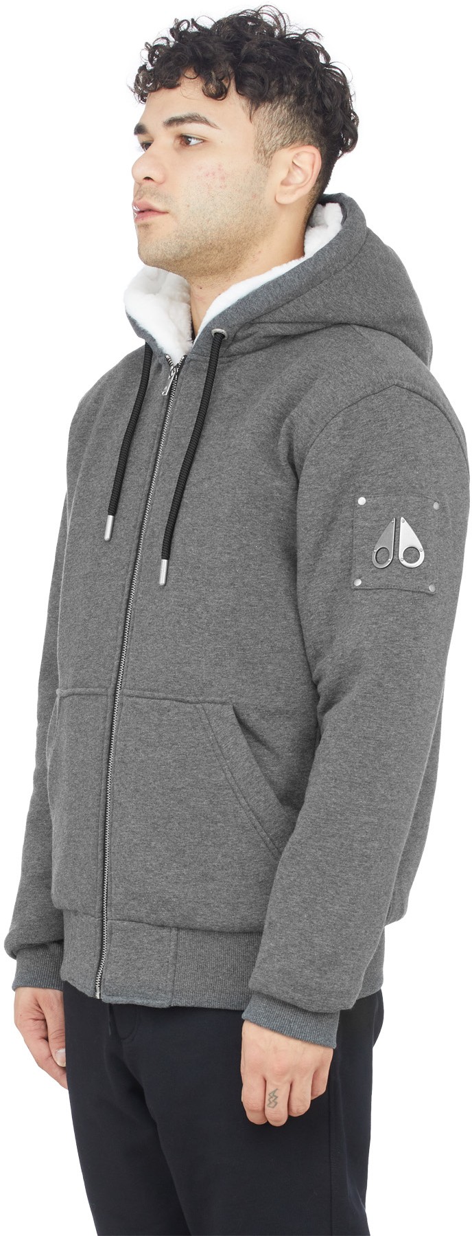 Moose Knuckles: Grey Classic Bunny Hoodie - 2